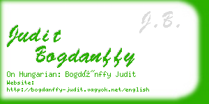 judit bogdanffy business card